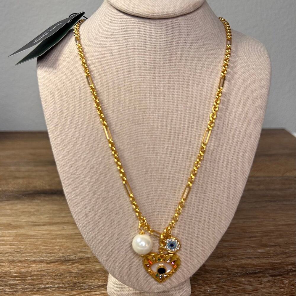 NWT Kate Spade Evil Eye All Seeing Cluster Pendant Necklace